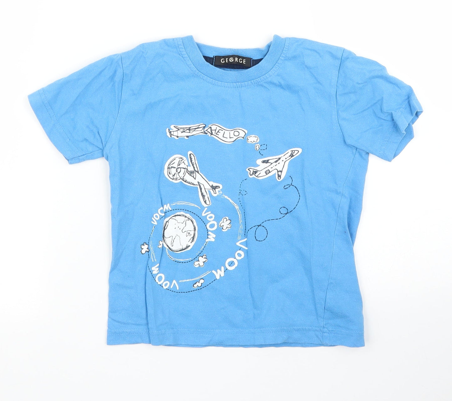 George Boys Blue   Basic T-Shirt Size 2-3 Years
