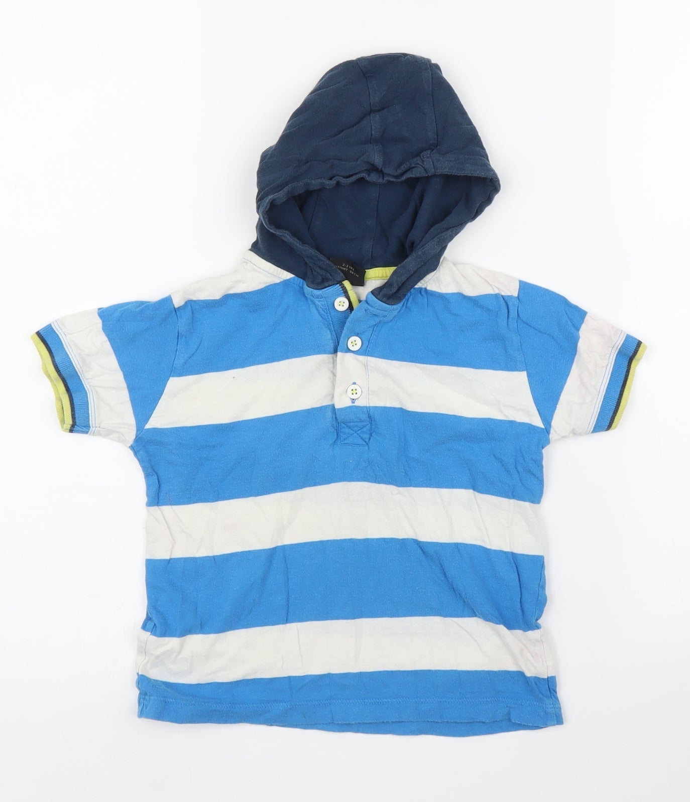 NEXT Boys Blue Striped  Basic T-Shirt Size 3 Years