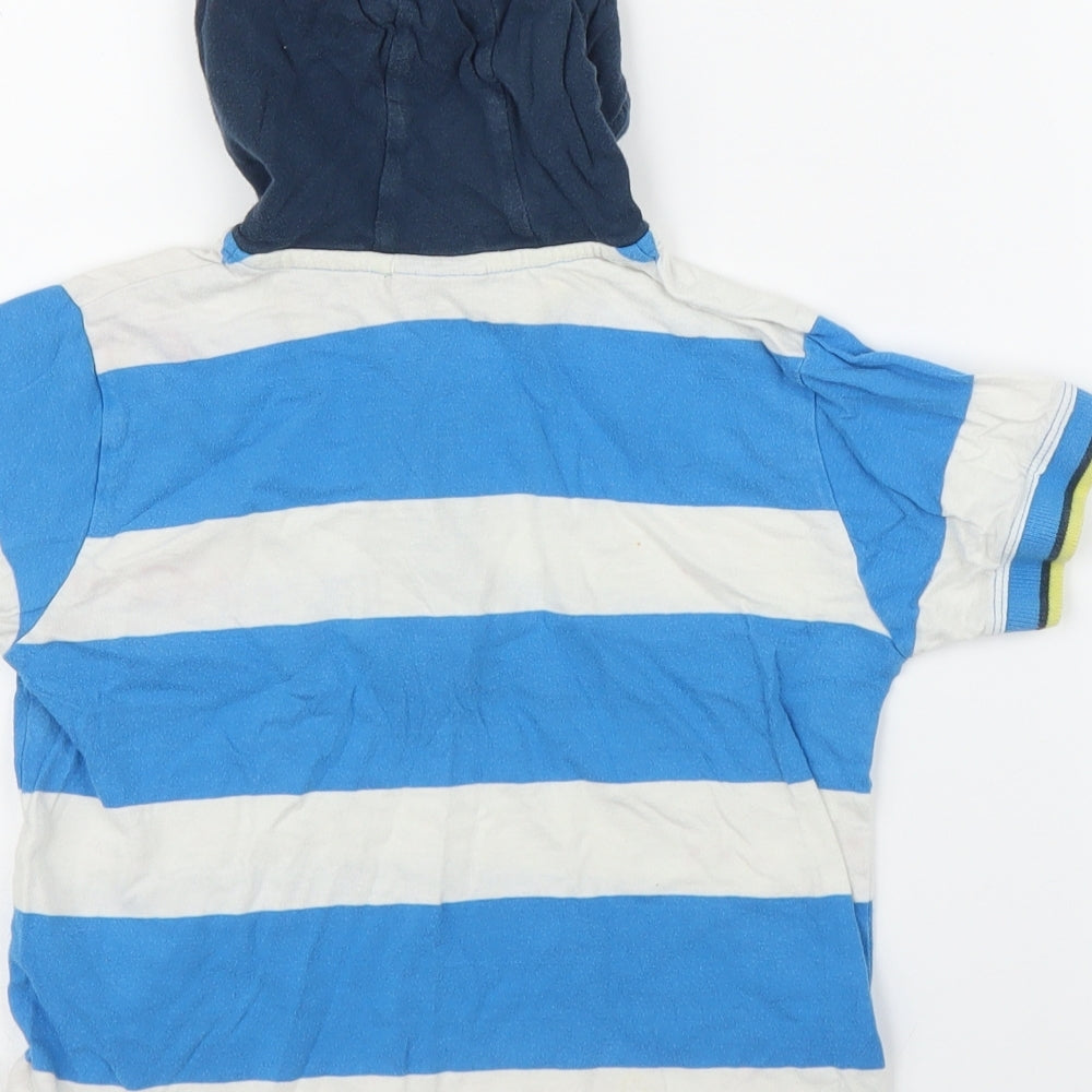 NEXT Boys Blue Striped  Basic T-Shirt Size 3 Years