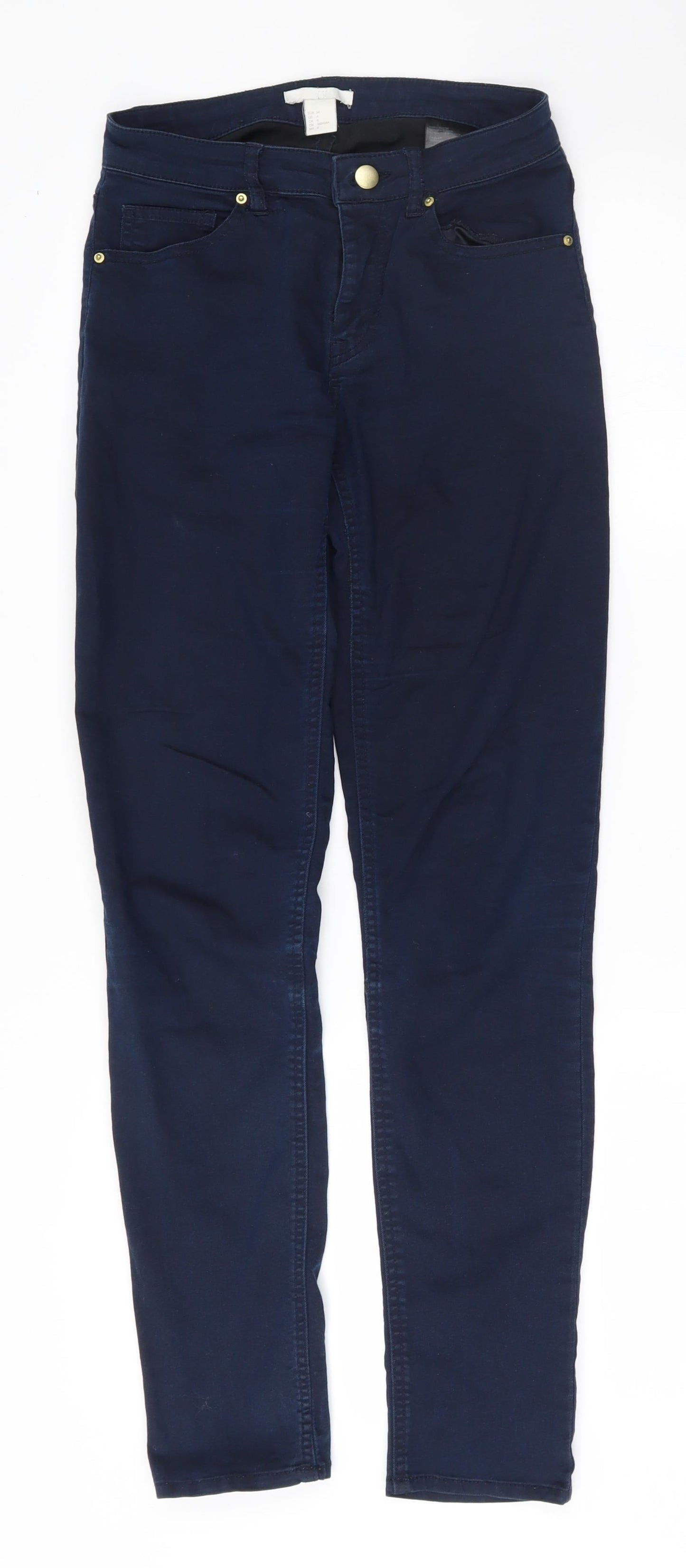 H&M Womens Blue   Skinny Jeans Size 34 L29 in