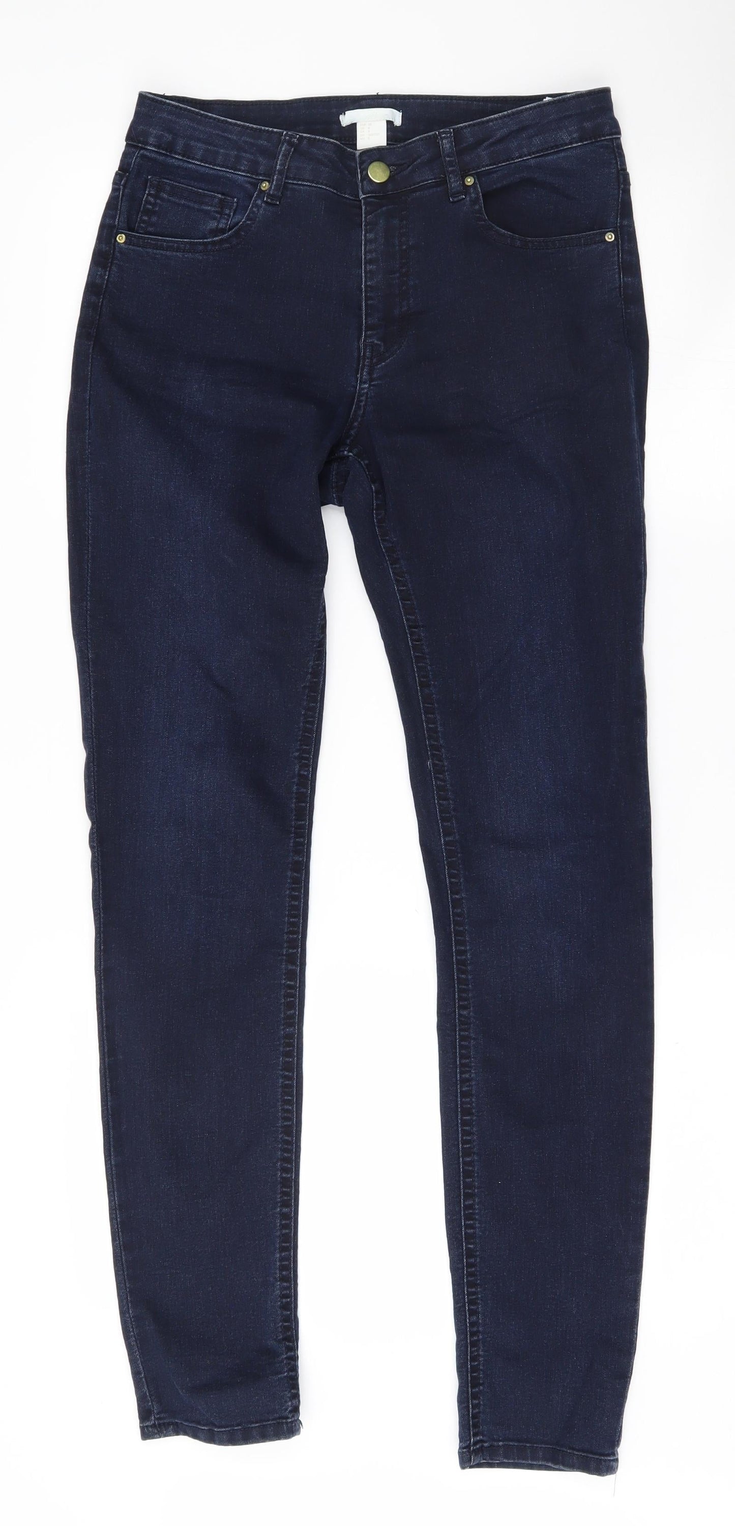 H&M Womens Blue   Skinny Jeans Size 38 L29.5 in