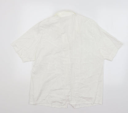 Double Two Lady Womens White   Basic Button-Up Size 18