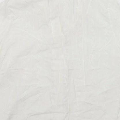 Double Two Lady Womens White   Basic Button-Up Size 18