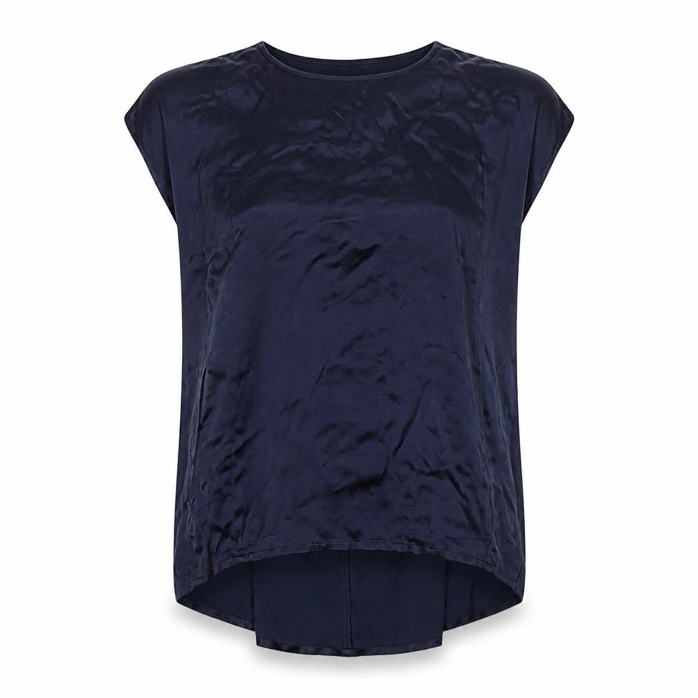 One Two Womens Blue   Basic T-Shirt Size 14