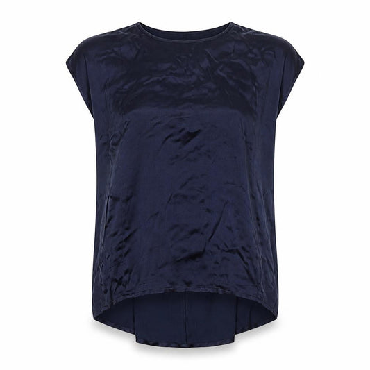 One Two Womens Blue   Basic T-Shirt Size 14