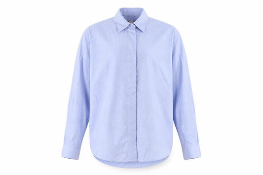 Antica Camiceria Mens Blue    Button-Up Size L
