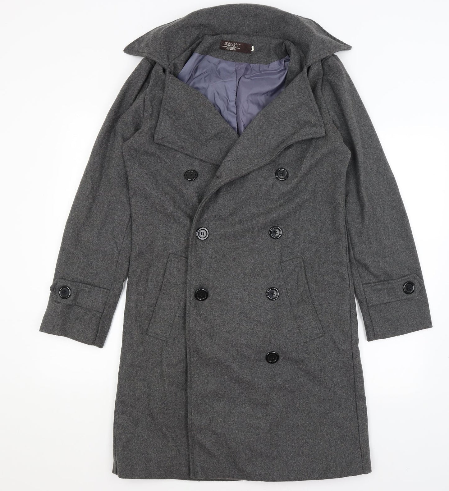 1990 Womens Grey   Overcoat Coat Size M