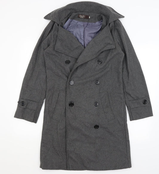 1990 Womens Grey   Overcoat Coat Size M
