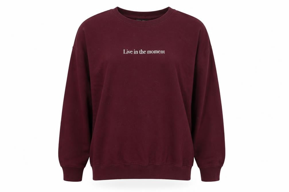 New Look Womens Red   Pullover Jumper Size L  - Live in the moment