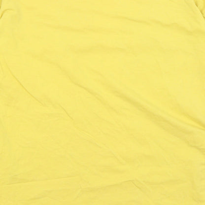 Preloved Disney Womens Yellow   Basic T-Shirt Size 2XS  - Winnie the Pooh - Label