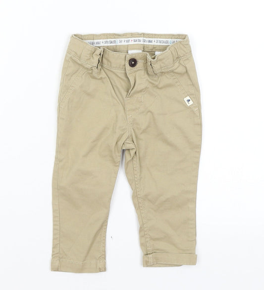 H&M Baby Beige   Capri Trousers Size 6-9 Months