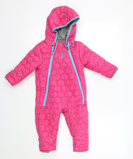 Rugged Bear Girls Pink   Babygrow One-Piece Size 18 Months