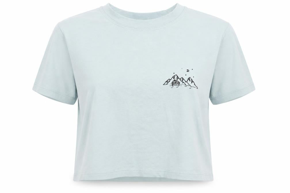 ROMWE Womens Blue   Cropped T-Shirt Size M