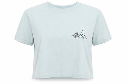 ROMWE Womens Blue   Cropped T-Shirt Size M