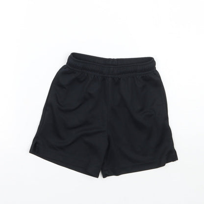 Preloved NEXT Girls Black   Sweat Shorts Size 4 Years - Front