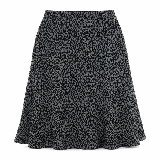 TIGI Womens Grey Animal Print  A-Line Skirt Size 14