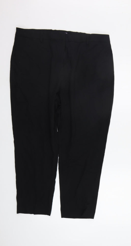 Marks and Spencer Womens Black   Trousers  Size 18 L24 in