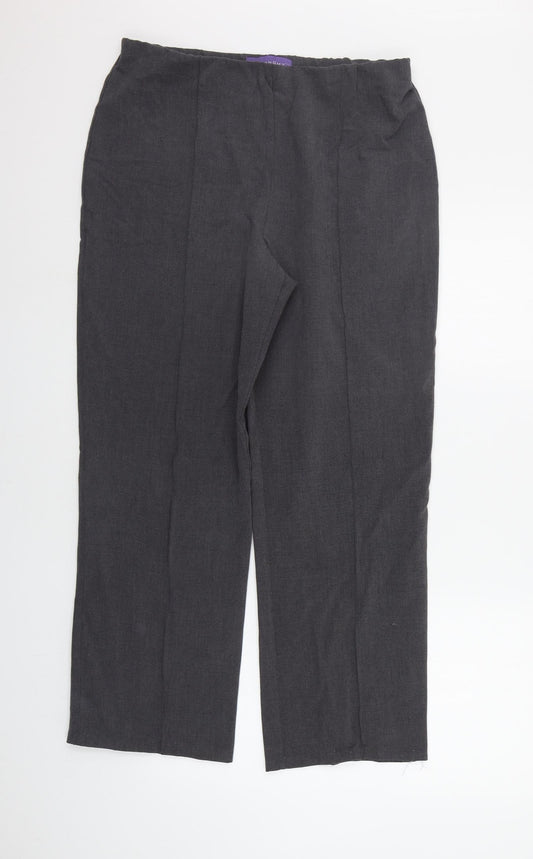Automany Womens Green   Trousers  Size 14 L26 in