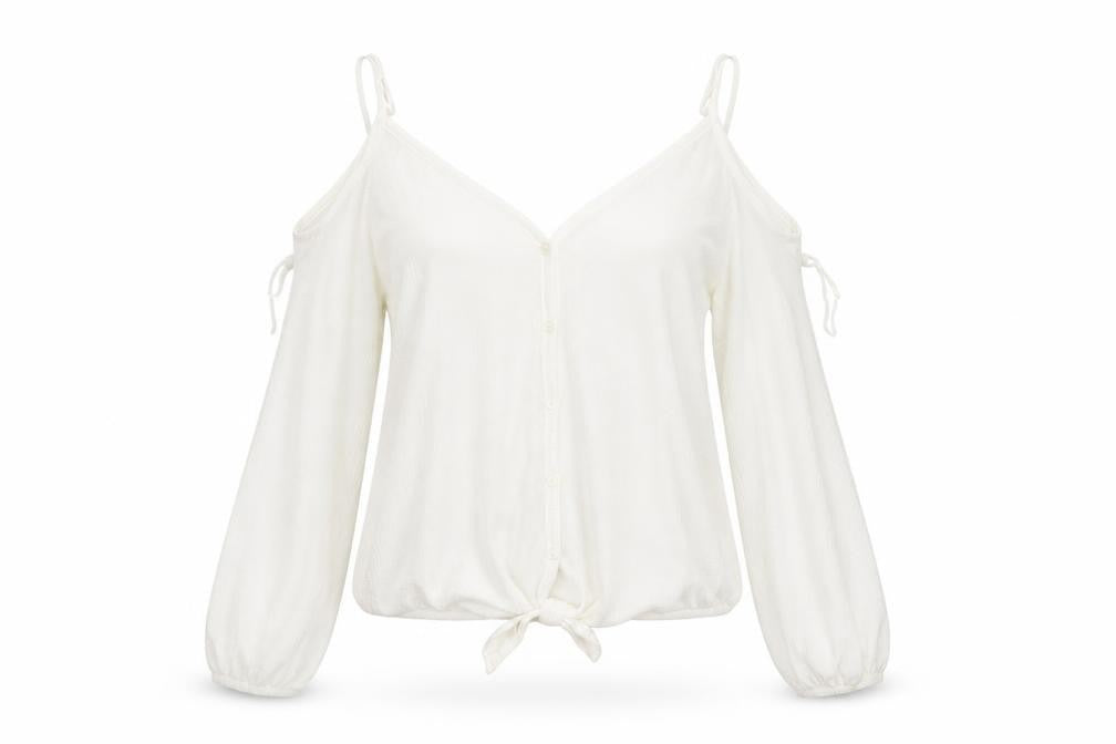 cuidado perro Womens White   Basic Blouse Size 14