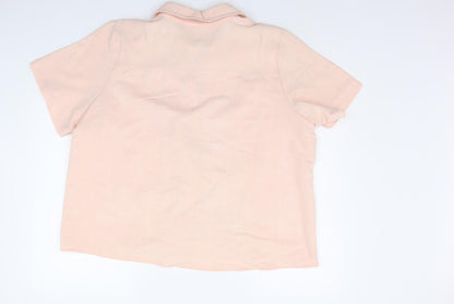 Sara Womens Beige   Basic Button-Up Size 22