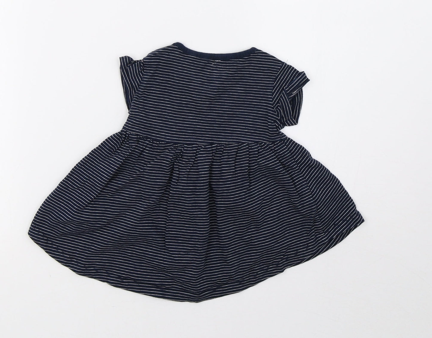 NEXT Girls Blue Striped  A-Line  Size 3-6 Months