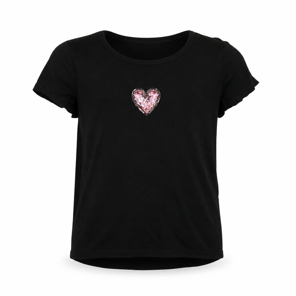 saisnburys Girls Black   Basic T-Shirt Size 8 Years