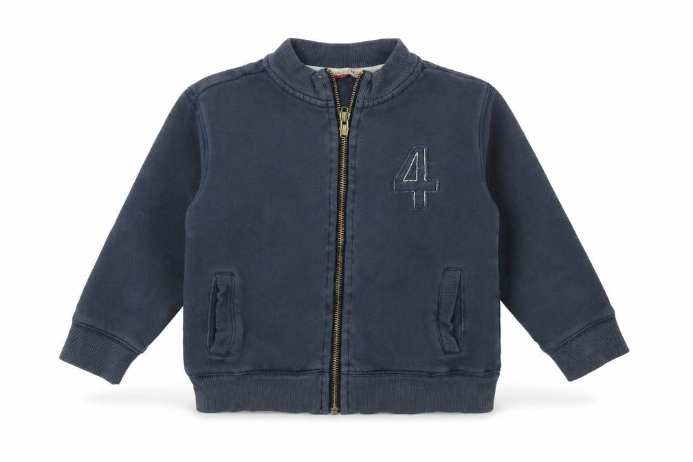 John Lewis Boys Blue   Full Zip Sweatshirt Size 4 Years