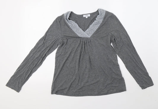 John Lewis Womens Grey   Pullover Sweatshirt Size 10