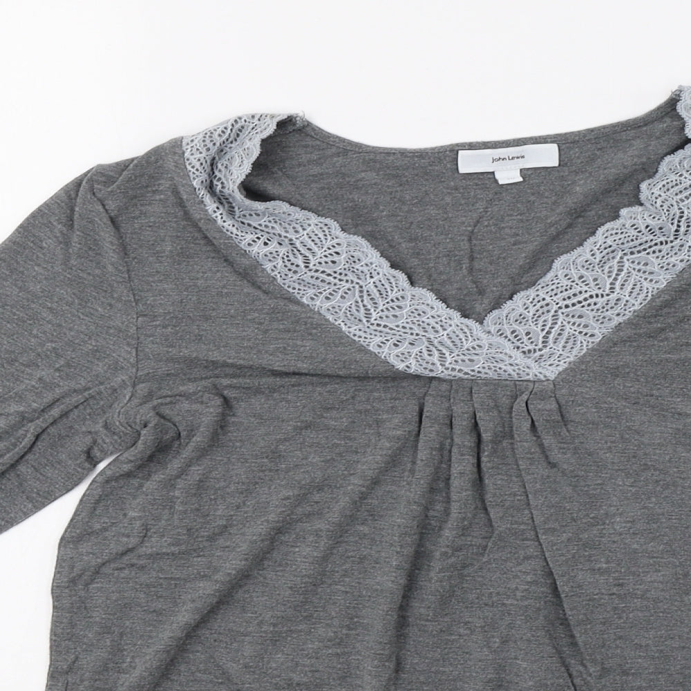 John Lewis Womens Grey   Pullover Sweatshirt Size 10