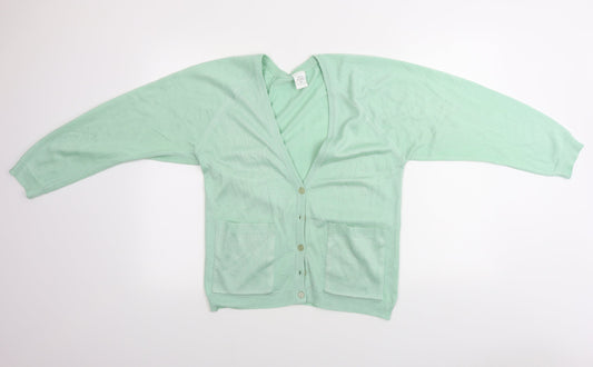 Preworn  Womens Green   Cardigan Jumper Size 12