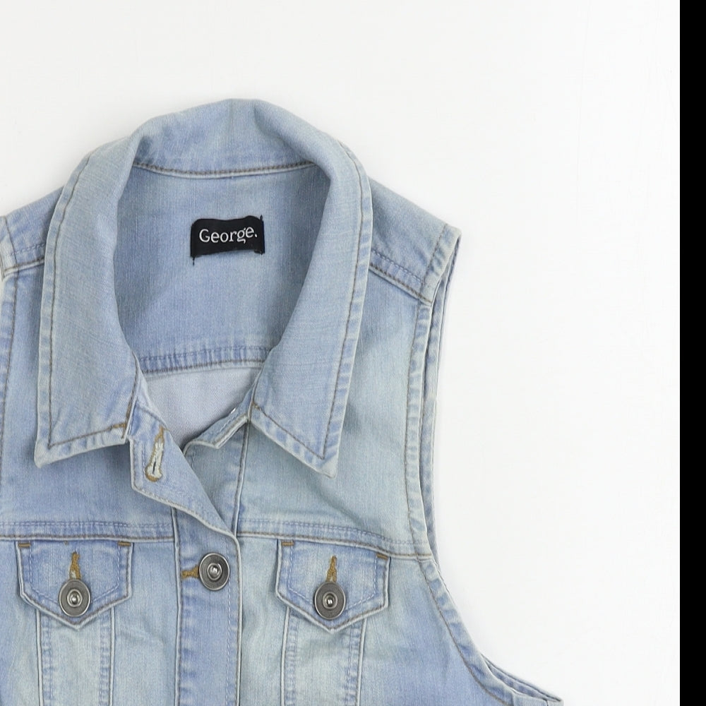George  Womens Blue   Jacket Coatigan Size 10