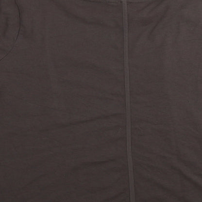 Preloved Marks and Spencer  Womens Brown Paisley  Basic T-Shirt Size 20 - Label