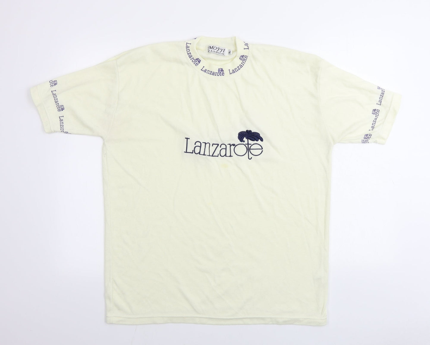 moffi Womens Beige   Basic T-Shirt Size XL