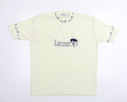 moffi Womens Beige   Basic T-Shirt Size XL