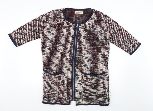 LIBERTINE-LIBERTINE Womens Multicoloured Geometric  Cardigan Jumper Size S