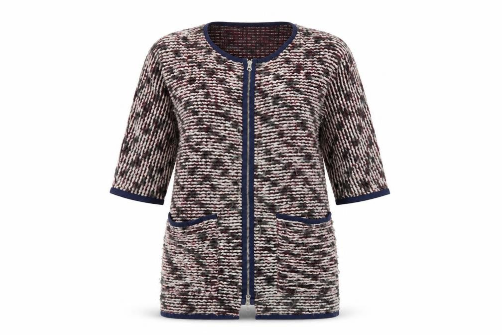 LIBERTINE-LIBERTINE Womens Multicoloured Geometric  Cardigan Jumper Size S