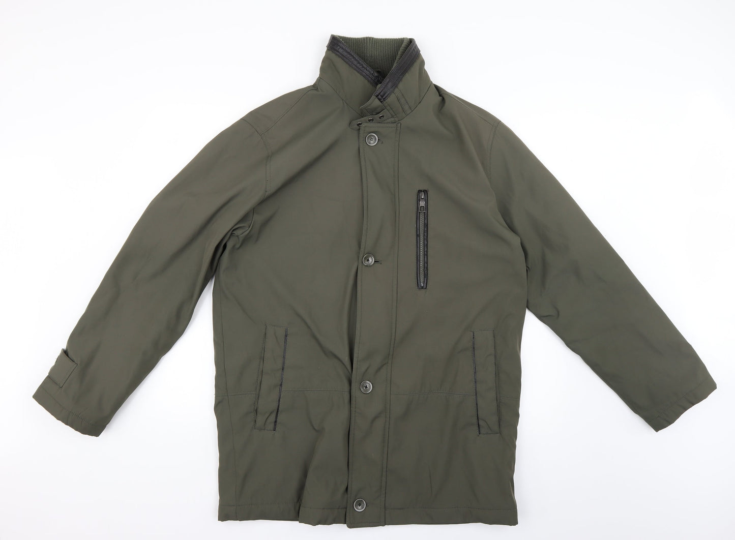 paul berman Mens Green   Rain Coat Coat Size S