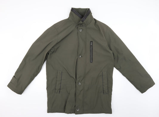 paul berman Mens Green   Rain Coat Coat Size S