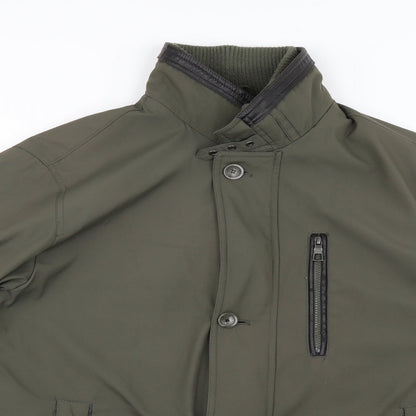 paul berman Mens Green   Rain Coat Coat Size S