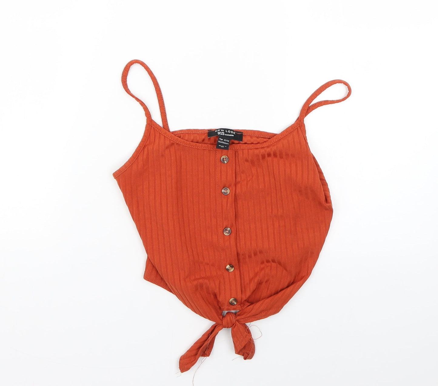 New Look Girls Orange   Basic T-Shirt Size 12-13 Years