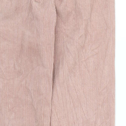 Brand and care label for BDG women’s pink mom jeans, size UK 29, 26-inch leg