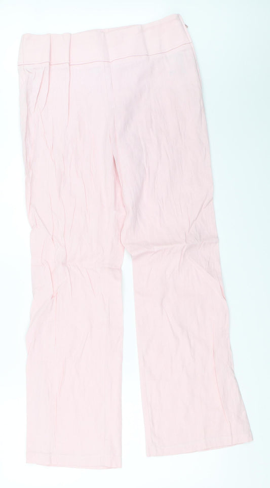 Marks and Spencer Womens Pink   Trousers  Size 14 L31.5 in