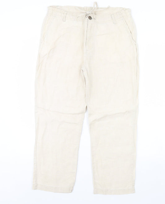 Preworn Womens Beige   Trousers  Size M L29 in