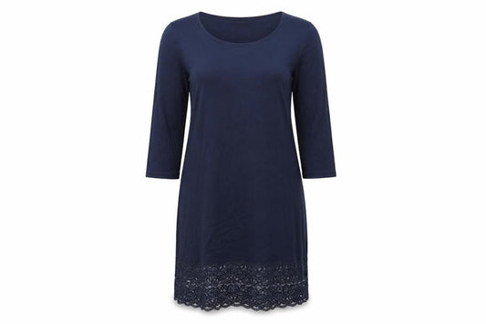 Fransa Womens Blue   T-Shirt Dress  Size L