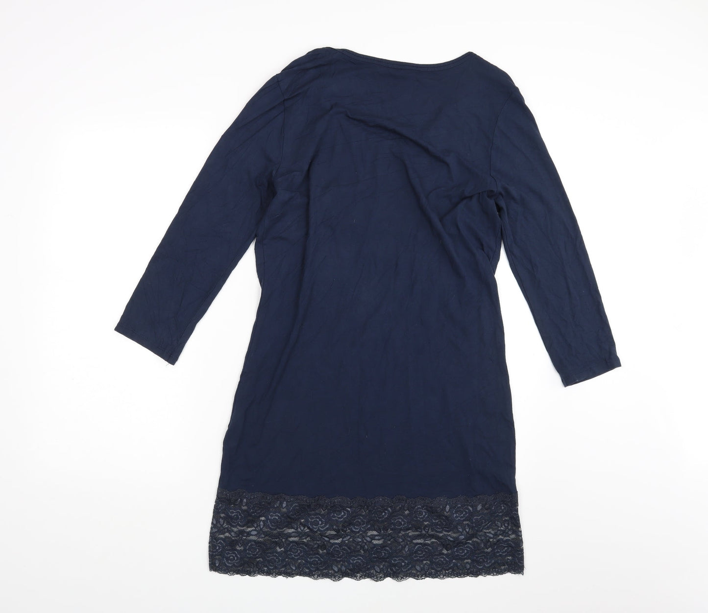 fransa Womens Blue   T-Shirt Dress  Size L