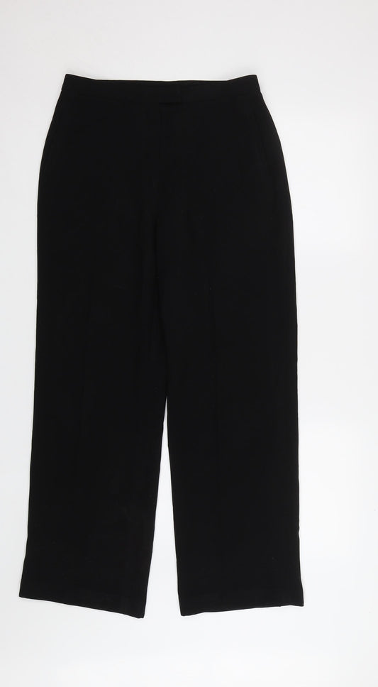 Laura Clement Womens Black   Dress Pants Trousers Size 12 L29 in