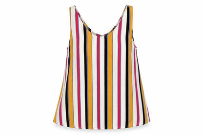 Primark Womens Multicoloured Striped  Basic Tank Size 10