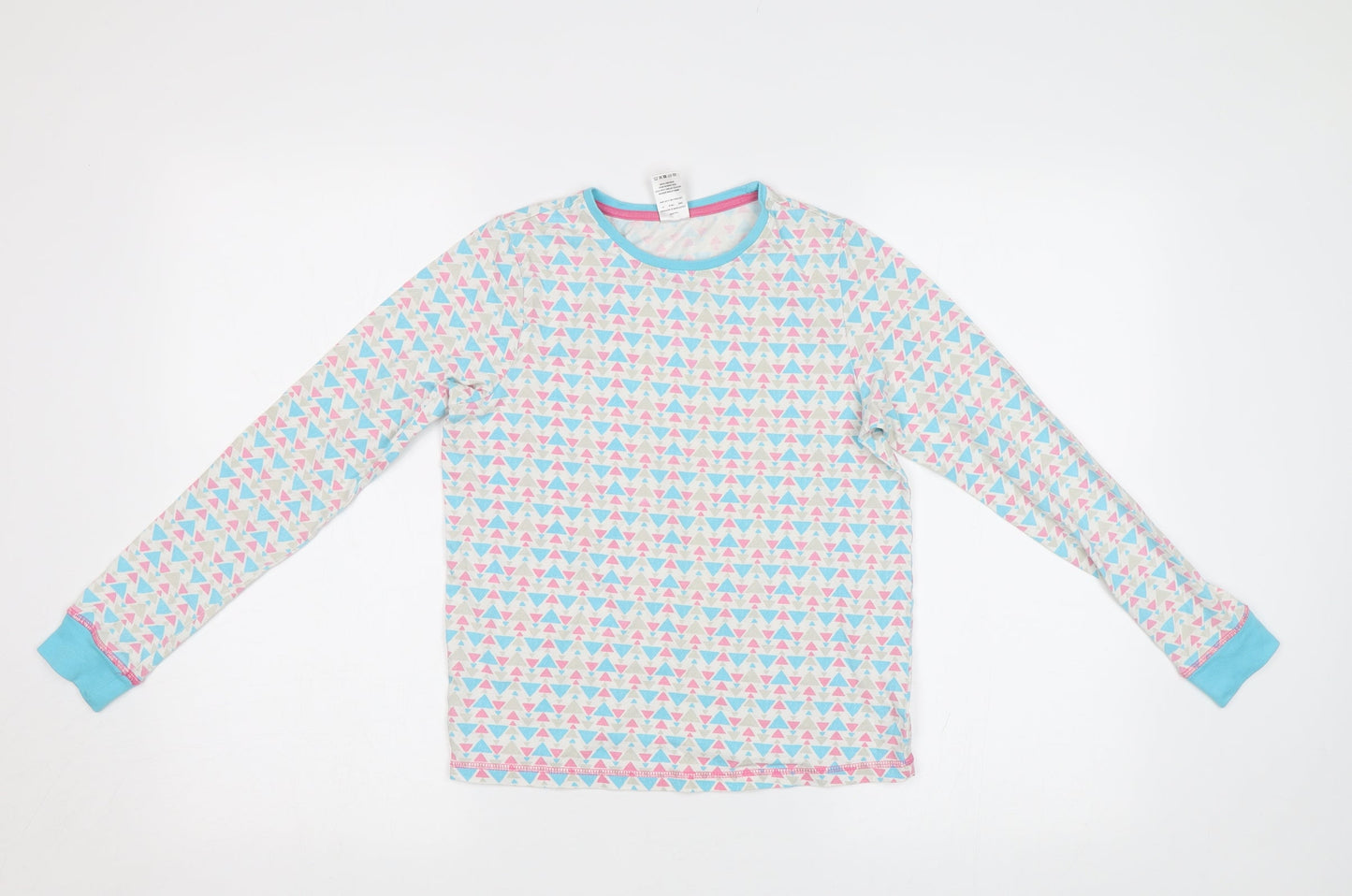 Lily&Dan Girls Blue Geometric  Top Pyjama Top Size 11-12 Years