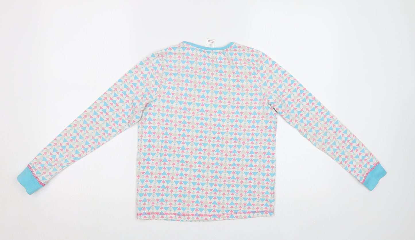 Lily&Dan Girls Blue Geometric  Top Pyjama Top Size 11-12 Years