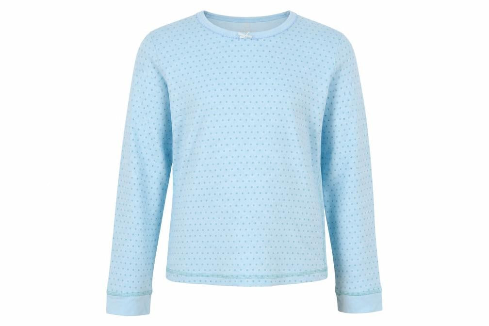 Lily&Dan Girls Blue Polka Dot  Top Pyjama Top Size 11-12 Years